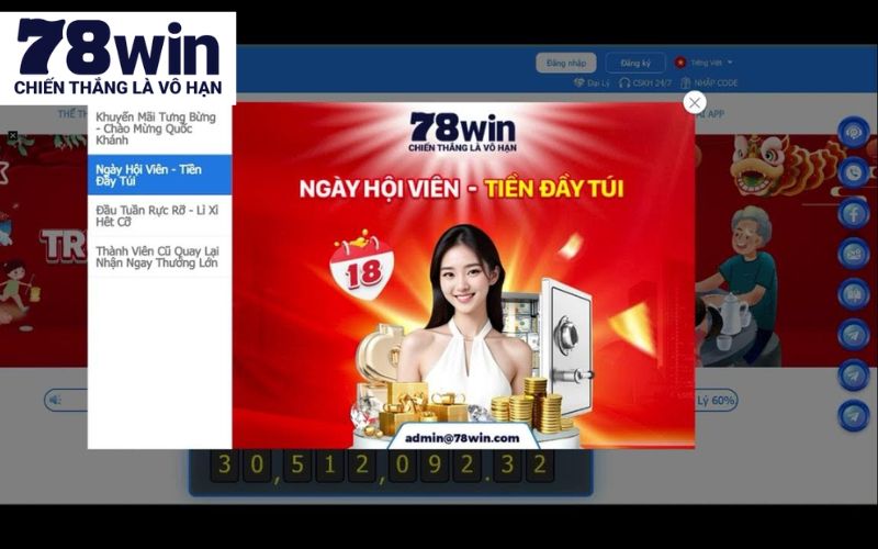 Đăng ký 78Win để có quyền tham gia kho game khổng lồ